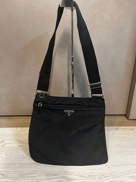 美品PRADA プラダ テスートナイロン ショルダーバッグ 斜め掛け 黒/219