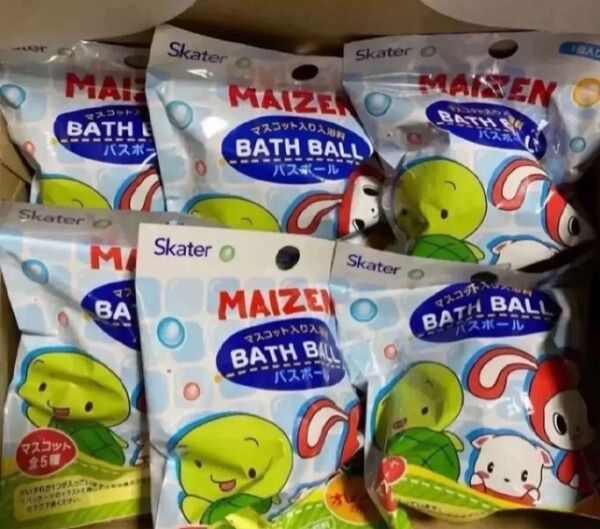 マスコット入り 入浴料 6個セット バスボール まいぜんシスターズ バスボム オレンジの香り