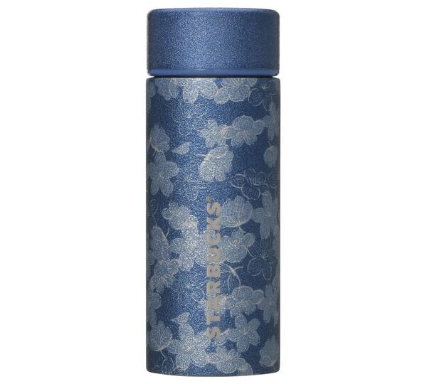 STARBUCKS スターバックス SAKURA 2025 ステンレスボトル グリッター ナイトブルー 夜桜 355ml