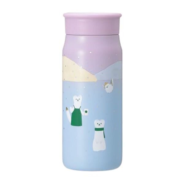 STARBUCKS スターバックス ステンレスボトル オコジョ&シマエナガ ピンク 355ml