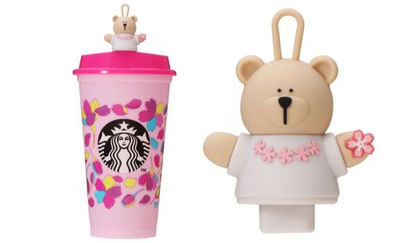 STARBUCKS スターバックス SAKURA2024 リユーザブルカップ & 専用ドリンクホールキャップ ベアリスタ