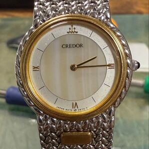 セイコー クレドール クォーツ QZ 5A74-0270 18KS 腕時計 不動 SEIKO CREDOR ジャンク