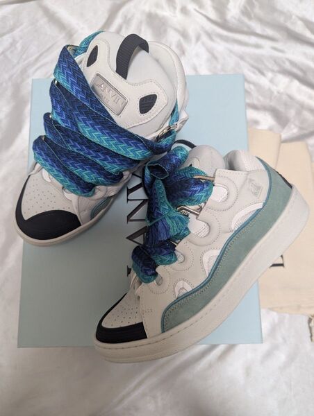 LANVIN CURB SNEAKERS スニーカー ランバン ブルー 新品
