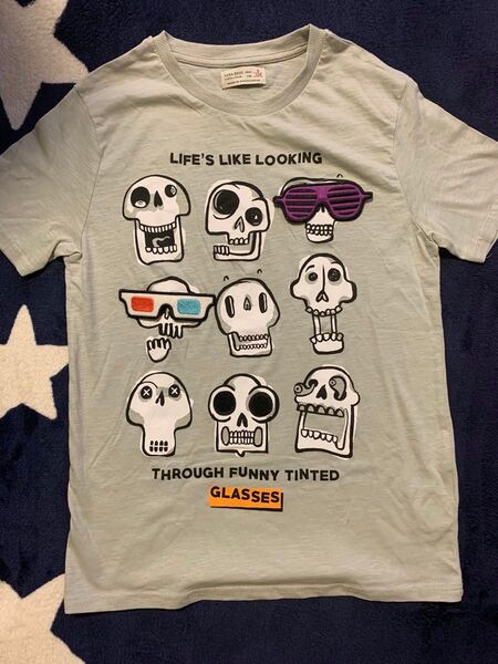 ZARA BOYS Tシャツ スカル柄