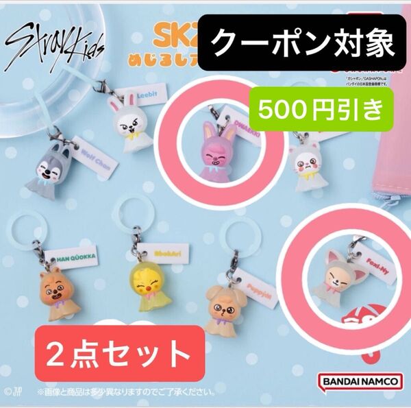 新品未使用 straykids SKZOO めじるしアクセサリー ガチャ スキズ 2点セット