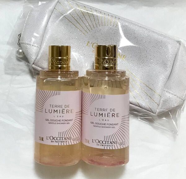 ロクシタン テールドルミエール シャワージェル250ml 2本セット【オリジナルポーチ付き】