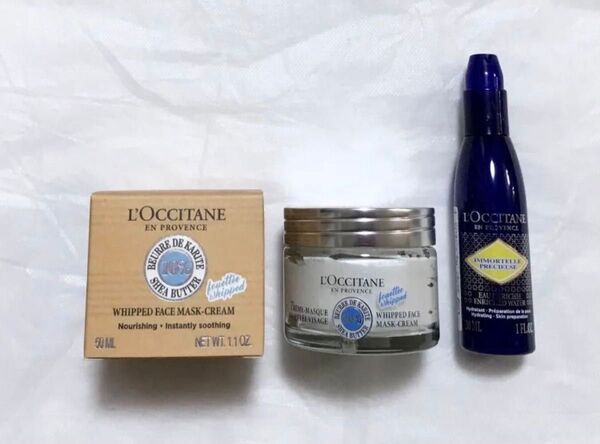 ロクシタン スノーシア クリームマスク50ml&イモーテル フェイスウォーター30ml 新品未開封