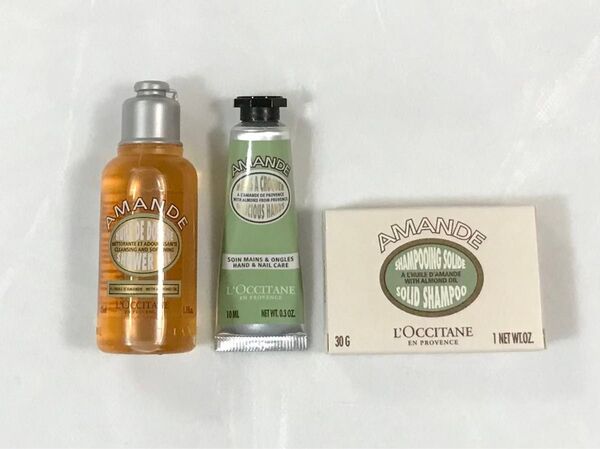 ロクシタン ADモイスチャライジングシャワーオイル&ADハンドクリーム&ADソリッドシャンプー