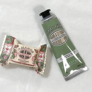 ロクシタン アーモンド ハンドクリーム&FLアーモンド バスキューブ 新品未開封