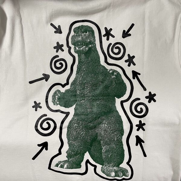 ゴジラ・THE・アート展限定 HAZE Tシャツ M ホワイト 白
