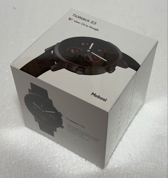 【新品未開封】TicWatch E3 スマートウォッチ Wear OS by Google Watch ベルトカラー:ブラック