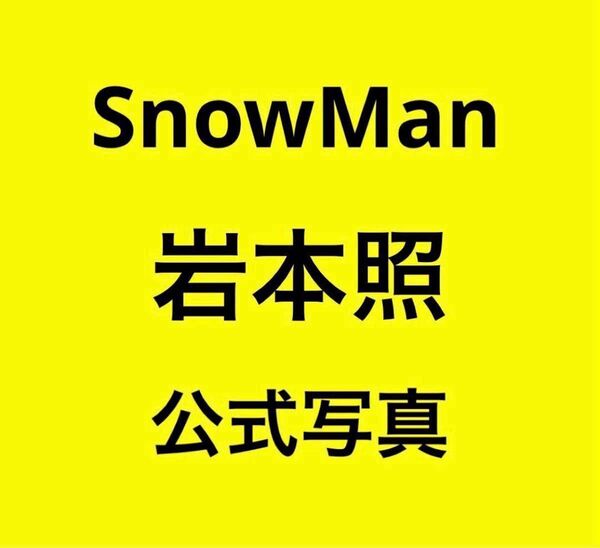 【岩本照】SnowMan 公式写真 ひーくん スノーマン 104枚