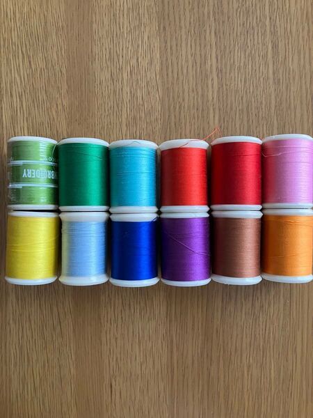 ジャノメ ししゅう糸 刺繍糸 ミシン糸12個まとめ売り