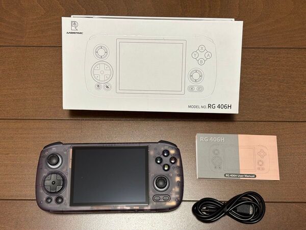 Android 携帯ゲーム機 ANBERNIC RG 406H クリアパープル