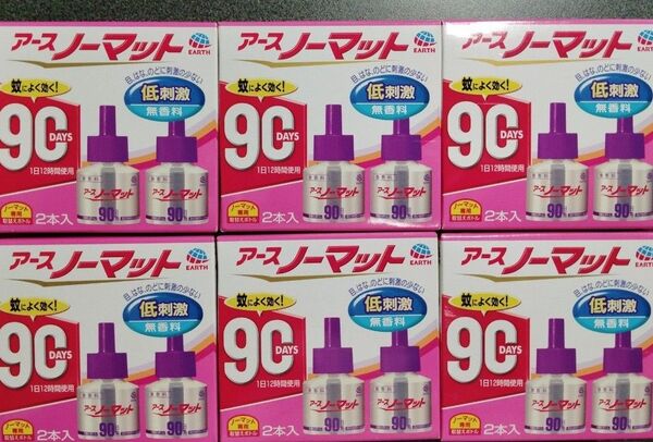 アースノーマット 90日用 取替えボトル 6個セット まとめ売り