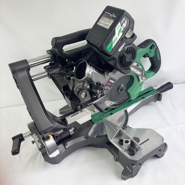 【動作良好】 HiKOKI ハイコーキ C3606DRB コードレス卓上スライド丸のこ