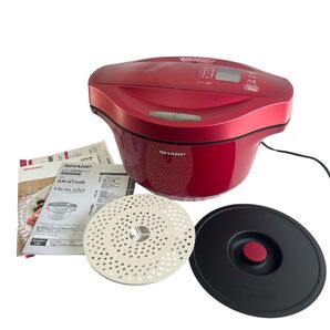 SHARP ヘルシオ ホットクック KN-HT24B-R レッド水なし自動調理鍋