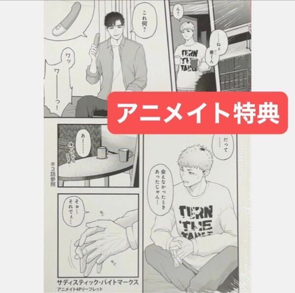 サディスティック・バイトマークス アニメイト特典4Pリーフレット