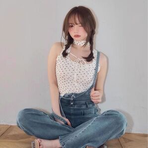 最終下げ!ラスト1点!アンドマリー Flower ribbon tops