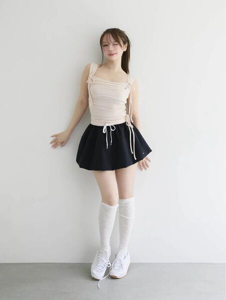 最終下げ!ラスト1点!ANDMARY Murphy flare mini skirt
