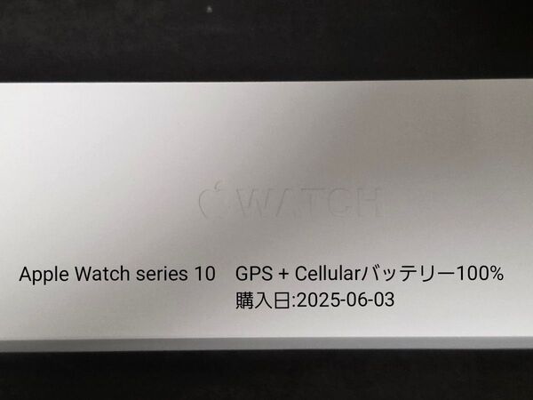 Apple Watch Series 10(GPS + Cellularモデル)- 46mmジェットブラックアルミニウムケース