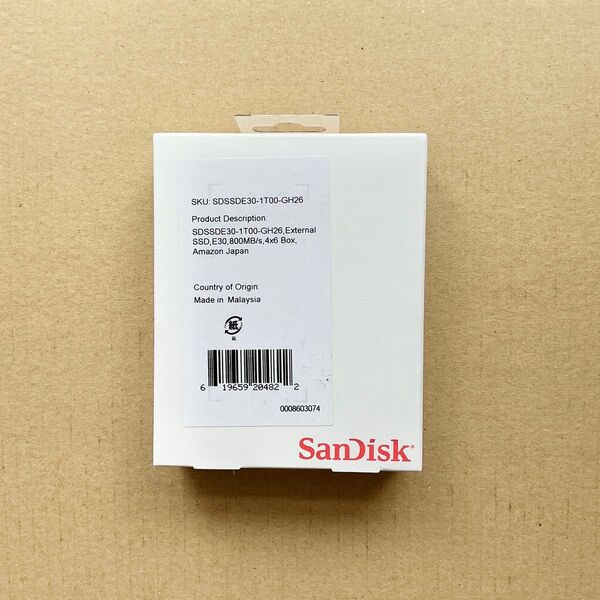 新品未開封品 SanDisk 外付け SSD 1TB SDSSDE30-1T00-GH26