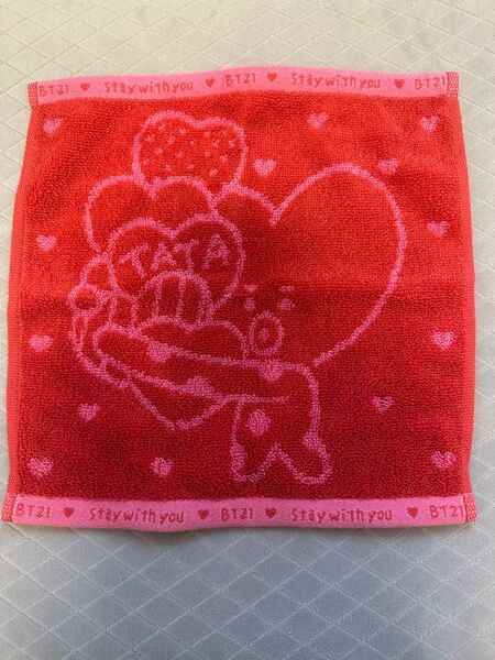 BT21 TATA ハンドタオル レッド