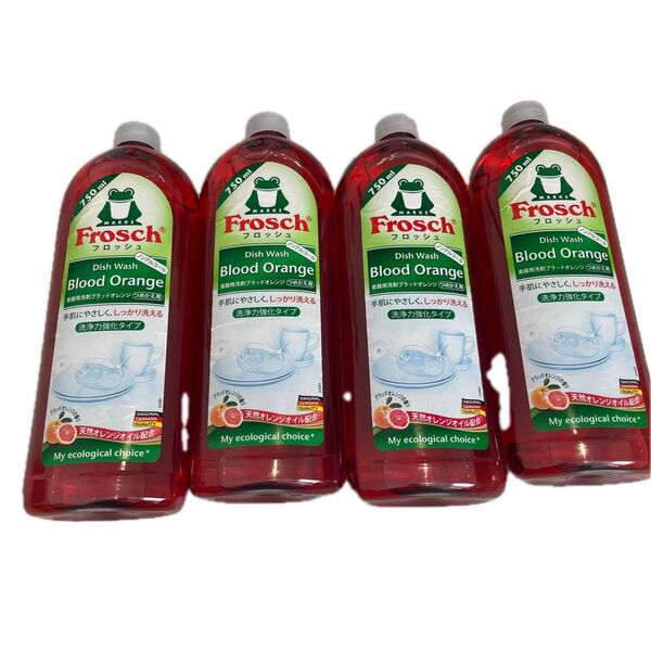Frosch 食器用洗剤 ブラッドオレンジ 750ml つめかえ用 4個セット