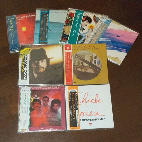 JAZZ(ジャズ)CHICK COREA(チック・コリア)日本盤帯付LPレコード8枚セットまとめ売り