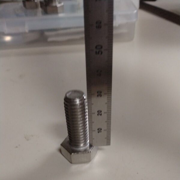 M12ステンレス六角ボルト 首下30mm 1個 同梱割引値下げ交渉大歓迎です
