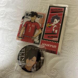 ハイキュー!!クリアカード 缶バッジ 黒尾鉄朗