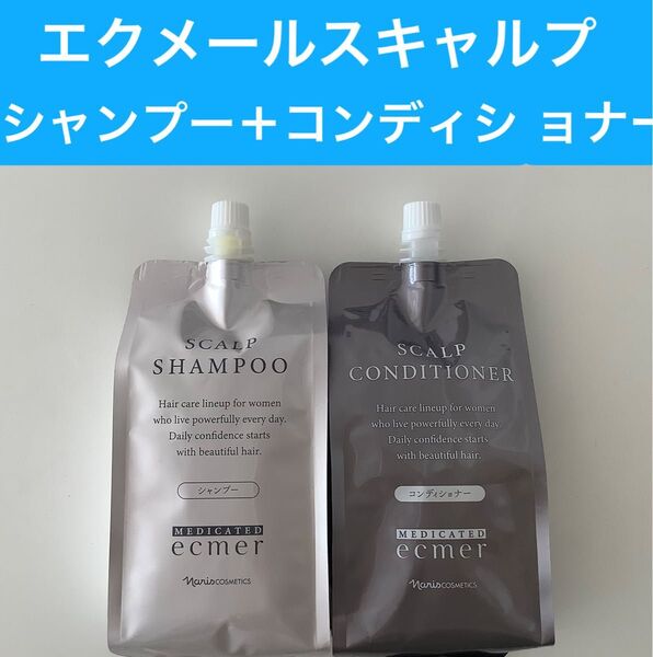 新入荷ナリス化粧品エクメールスキャルプシャンプー+スキャルプコンディショナー