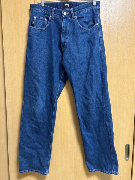 Stussy ステューシー ストレートデニム w32 ダークブルー ストリート ジーンズ デニムパンツ デニム インディゴ