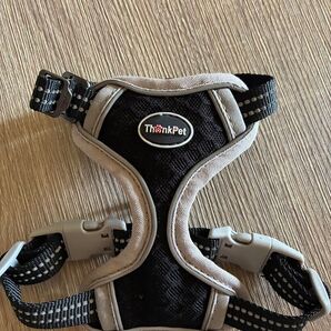ThinkPet 犬用ハーネス グレー×ブラック 2xs XXS