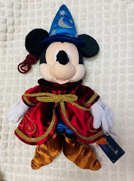 香港ディズニーランド20周年 ファンタジア ミッキーマウスぬいぐるみショルダー お顔お任せ ぬいぐるみ