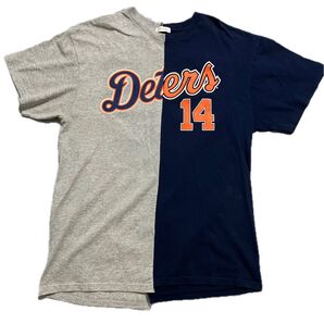MLB メジャーリーグ デトロイトタイガース 野球 半袖Tシャツ メンズ Lサイズ相当 TAMANIWA ベースボールウェアグッズ
