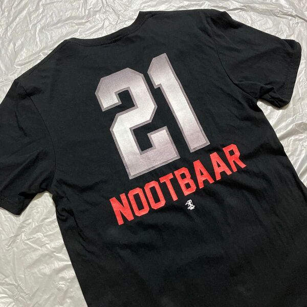 #21 ラーズヌートバー MLB セントルイス カージナルス 半袖Tシャツ ブラック Mサイズ ファナティクス