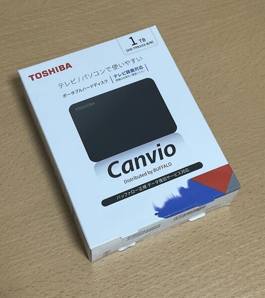 【新品・未開封】東芝 Canvio 1TB HD-TPA1U3-B/N ポータブルHDD USB3.2 テレビ録画 バッファロー