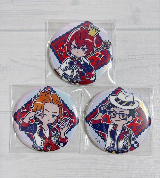 ツイステ リドル トレイ ケイト れとぽぷ オーロラ缶バッジ 3点セット