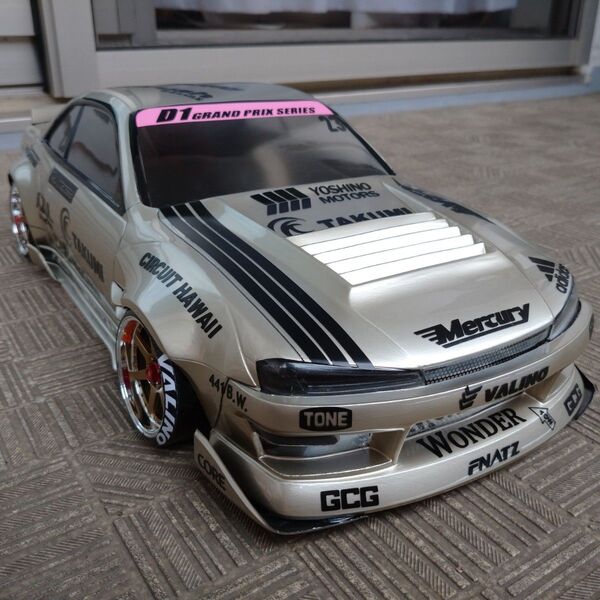シルビアS14 下田紗弥加選手 金銀指定可 1/10ラジコンボディ カッティングステッカー ラジドリ YD-2 RDX MC1