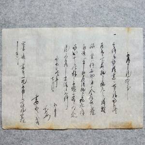 古文書 嘉永四年 相渡申證文之事 松ノ木村中頸城郡 新潟県 未解読 詳細不明