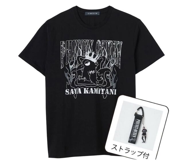 M スターダム STARDAM 上谷沙弥 完売 Tシャツ ストラップ付き 女子プロレス 黒 アベイル avail 半袖 HATE
