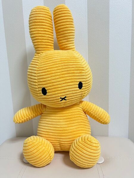 ミッフィー コーデュロイ ぬいぐるみ 黄色 イエロー 23cm
