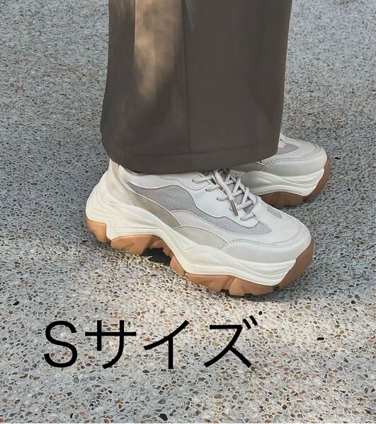 しまむら 田中里奈コラボ mysa closet ダッドスニーカー Sサイズ