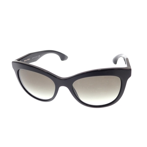 $ 極美品 $ ケース付き■ miumiu ■ ミュウミュウ ■ ラインストーン サングラス ・ 眼鏡 ■ 黒 ブラック系 ■ イタリア製 ■ 送料無料!