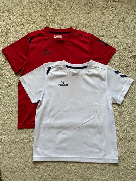 hummel 半袖Tシャツ 2枚セット キッズ 子供服 スポーツウェア 140