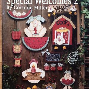 手芸図案 ■ARTBOOK_FLEAMA■ B2-012 ★ 送料無料 トールペイント デザインブック Special Welcomes 2 コリーン・ミラー ウェルカムボード
