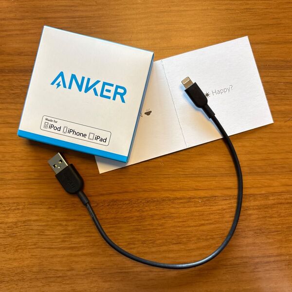 Anker 充電ケーブル PowerLine II ライトニングケーブル 0.3m 黒 ブラック