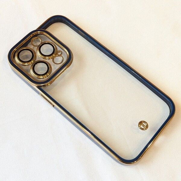 iPhone 14 Pro ケース ブルー ガラスフィルム付き