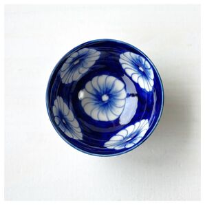 新品 ベトナムのバッチャン焼き 花柄のボウル